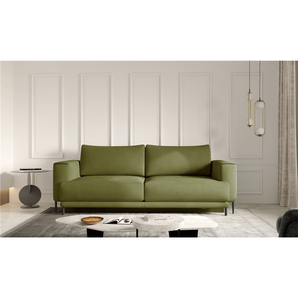 Sofa bed Edalia , Nube 33, green, H90x260x95