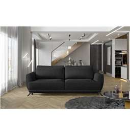 Sofa bed Elmego , Inari 100, black, H90x242x95