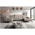 Corner sofa Elneviro L, Poco 7, gray, H77x350x201