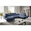 Corner sofa Elretan R, Gojo 40, blue, H107x350x205