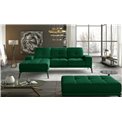 Угловой диван Eltorrenso R, Kronos 19, зеленый, H98x265x53