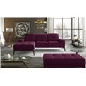 Угловой диван Eltorrenso R, Mat Velvet 68, фиолетовый, H98x265x53