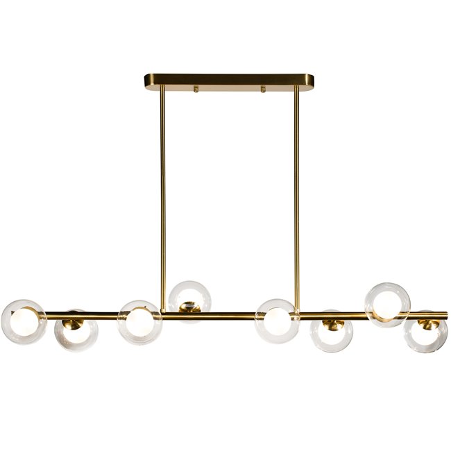 Pendant lamp Caperi, golden, D100cm, G9 8x5W