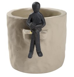 Flower pot Figura, 13xD11xH10cm