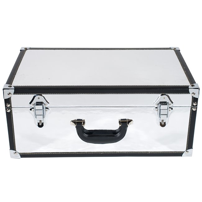 Wooden box Maella M, silver, 23x40x16cm