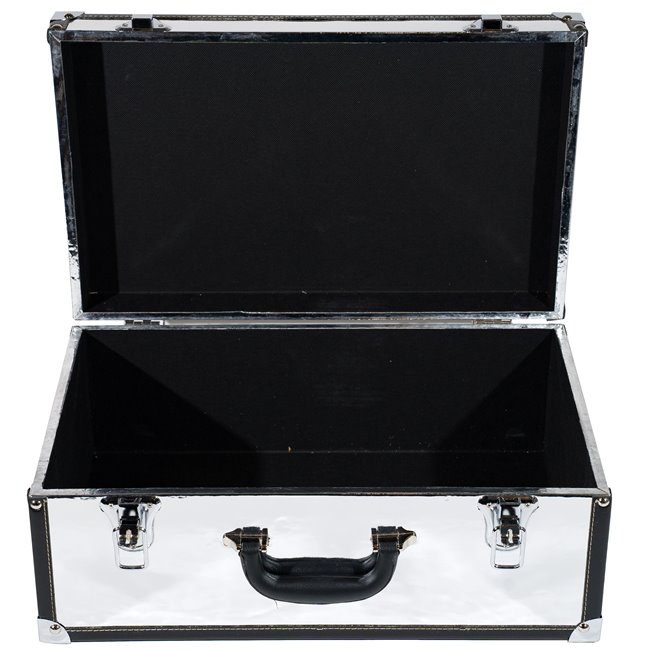 Wooden box Maella M, silver, 23x40x16cm