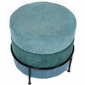 Pouf  Mariola A, sinine/hall, 45x48x48cm