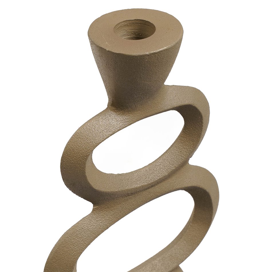 Candle stick  Organic beige, 30x15x7cm