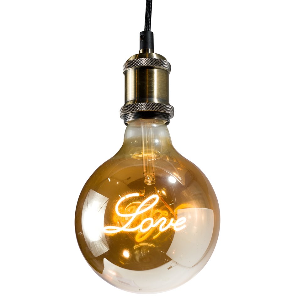 Pendant lamp golden, D5cm, H26.5-146.5cm, E27, 40W(MAX)