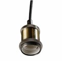 Pendant lamp golden, D5cm, H26.5-146.5cm, E27, 40W(MAX)