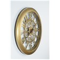 Wall clock Imre, antique golden color, D51x5cm
