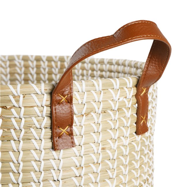 Korv  Blasket L, merihein, D39/31xH39/46cm