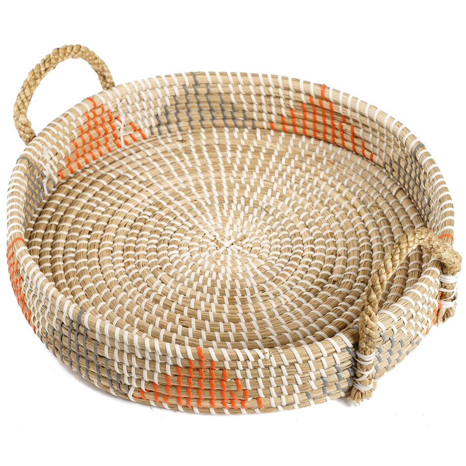 Поднос Ballina, морская трава, D40xH8/13cm