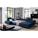 U shape sofa Elcardo U Right, Omega 86, blue, H90x345x58cm