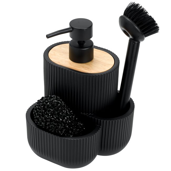 Soap dispenser ACC blackwood, 18x13.5x12.5cm