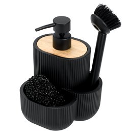 Soap dispenser ACC blackwood, 18x13.5x12.5cm