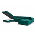 U shape sofa Elduaro U Right, Monolith 37, green, H90x345x60cm