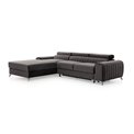 Corner sofa Elgrayson R, Nube 40, blue, H98x275x205cm
