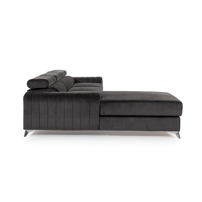 Corner sofa Elgrayson L, Nube 40, blue, H98x275x205cm