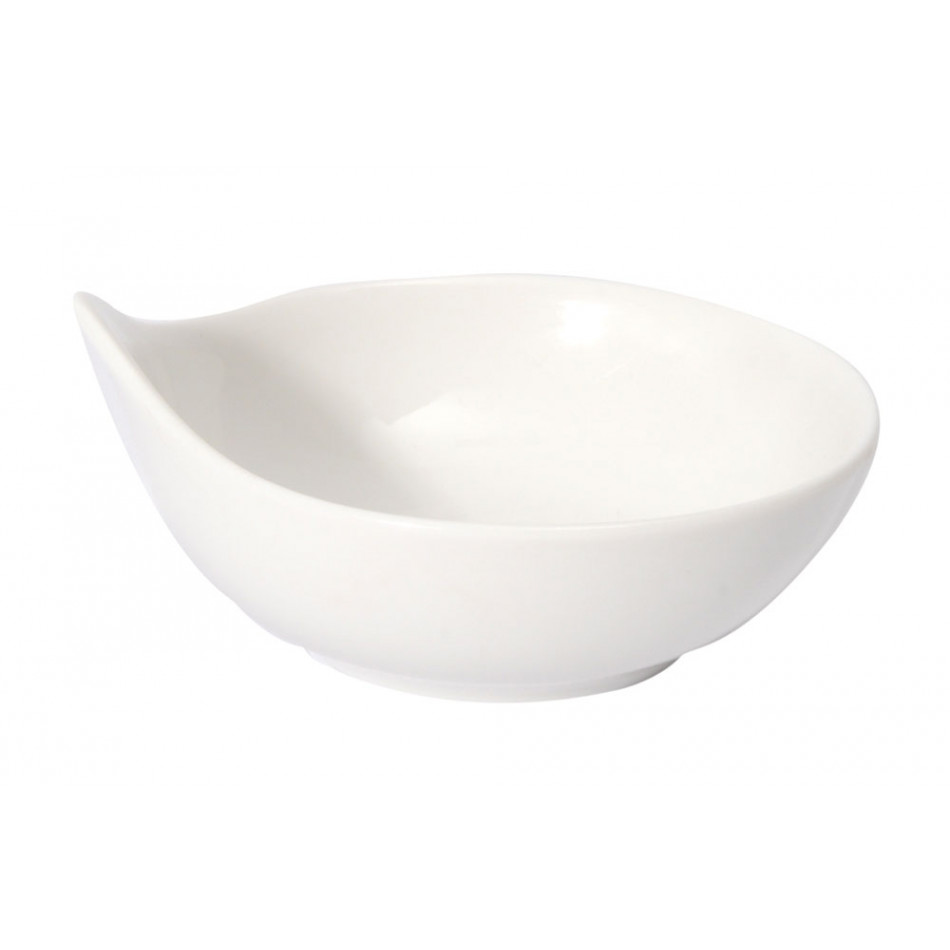 Bowl with handle M, Ø10cm, white