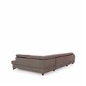 U shape sofa Elosette U Right, Monolith 63, pink, H98x370x200cm