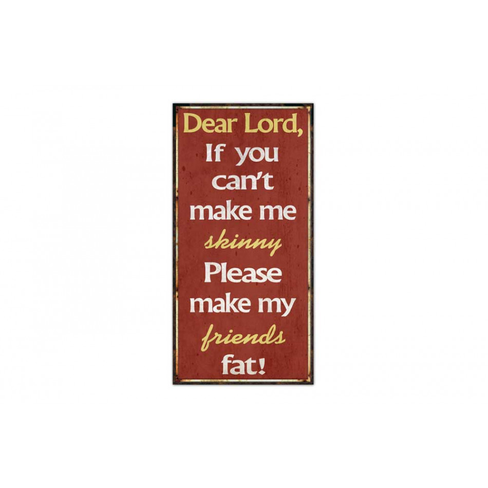 Seinakaunistus "Dear Lord ...", H60x30cm
