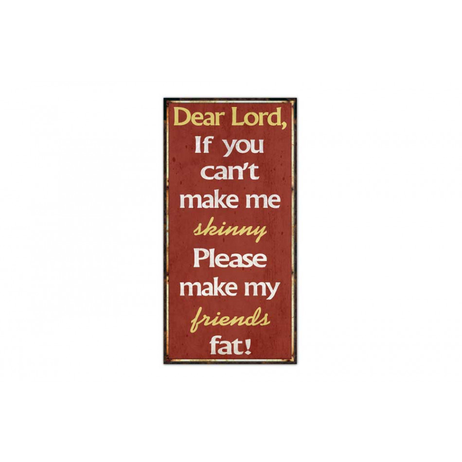 Wall deco "Dear Lord ...", H60x30cm
