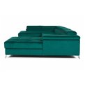U shape sofa Elduaro U Right, Kronos 09, blue, H90x345x202cm