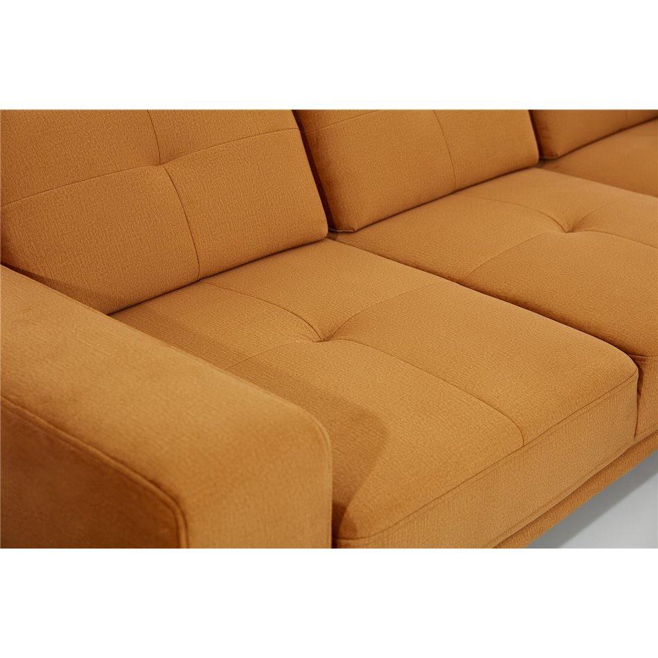 Corner sofa Eltorrenso R, Jasmine 29, brown, H98x265x53cm