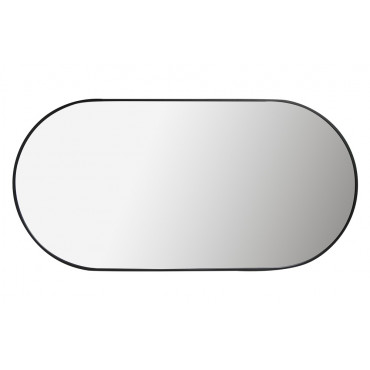 Mirror Isso, black, 50x100cm