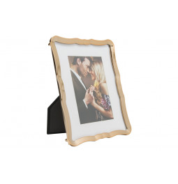 Photo frame Martin, gold tone/zinc alloy, 21.9x16.7x2cm