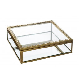 Decorative glass box Spirit M, H4x14x14cm