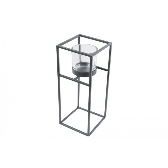 Windlight Centro L, iron, H23x8cm