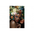 Klaas pilt Black beauty with flowers on her head II, 80x120cm