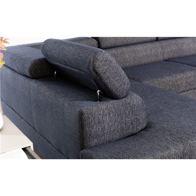 U shape sofa Elscada U Right, Inari 96, gray, H98x330x200cm