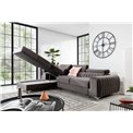 Corner sofa Elgrayson R, Nube 40, blue, H98x275x205cm