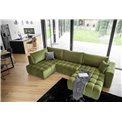 U shape sofa Elonito U Left, Nube 45, yellow, H92x340x170cm