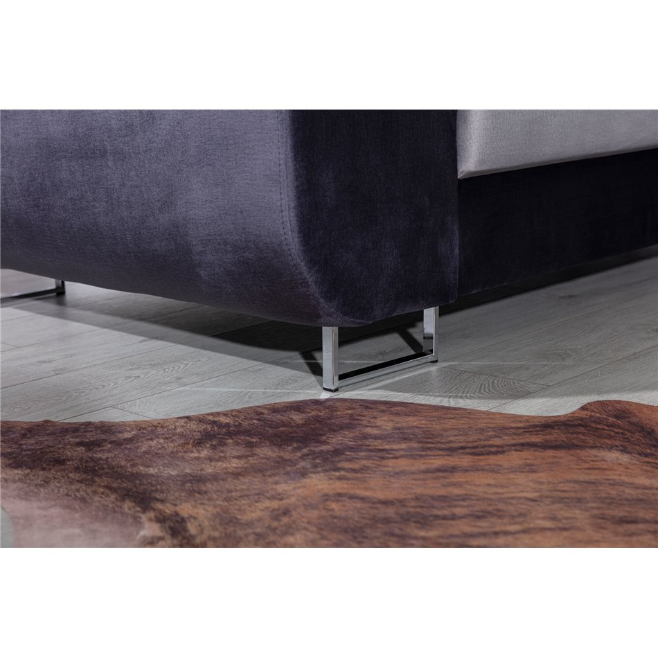 U shape sofa Eletto U Left, Kronos 19, green, H90x340x58cm