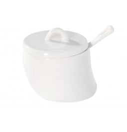 Sugar jar Onda, H9x8x8cm