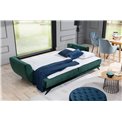 Sofa bed Elmego, Inari 100, black, H90x242x95cm