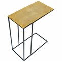Sofa table with golden top, 48x60cm