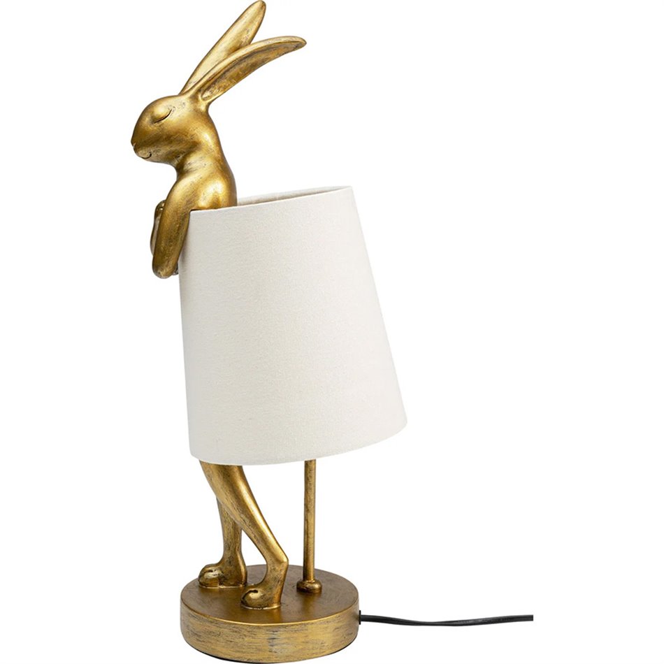 Laualamp Rabbit, kuldne/valge, E14 5W(MAX), 50x17x20cm