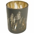 Подсвечник Pampas Grass,cтекло, H12.5xD10cm