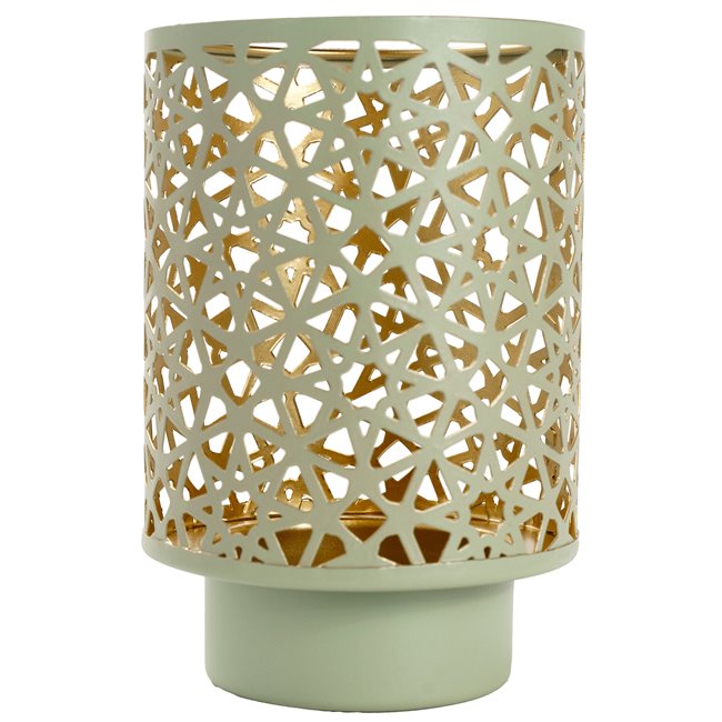 Windlight Lyras S, metal, H13cm, D9cm