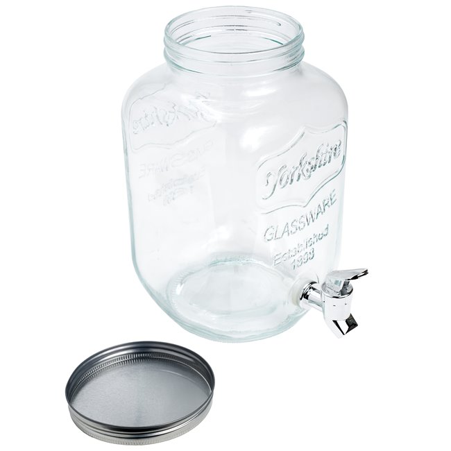 Dispenser for drinks Yorkshire 4 L, glass, 21x14.8x H25.5cm