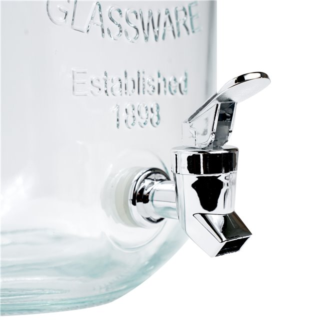 Dispenser for drinks Yorkshire 4 L, glass, 21x14.8x H25.5cm