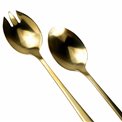 Söögiriistade komplekt salati jaoks, 2 tk., kuld värvi