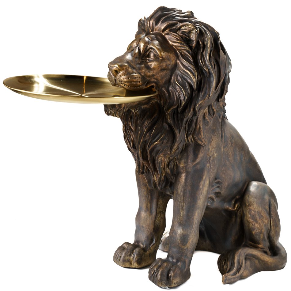 Декоративная фигура Lion c подставкой, 63x27x51.5cm