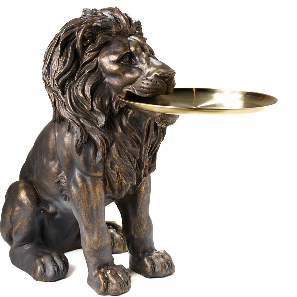 Декоративная фигура Lion c подставкой, 63x27x51.5cm
