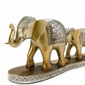 Deco 3 elephants, bronze, 17x48x11cm